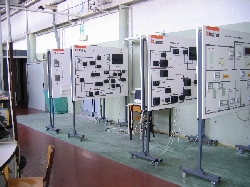 Pannelli didattici della Bticino in Lab. TDP