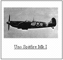 Casella di testo:   
      

         Uno Spitfire Mk I
